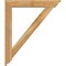 Ekena Millwork Traditional Traditional Rough Sawn Bracket w/ Offset Brace, Western Red Cedar, 6"W x 34"D x 40"H BKT0604X34X40TRA01RWR - alternate 4
